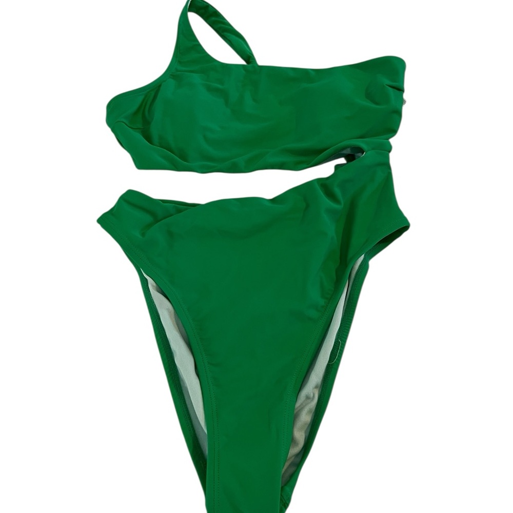 Cupshe Green One-Shoulder Swimsuit
